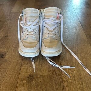 Nike High-Top Sneakers - Cream and White